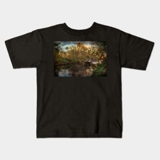 Narrowboat On The Kennet And Avon Kids T-Shirt